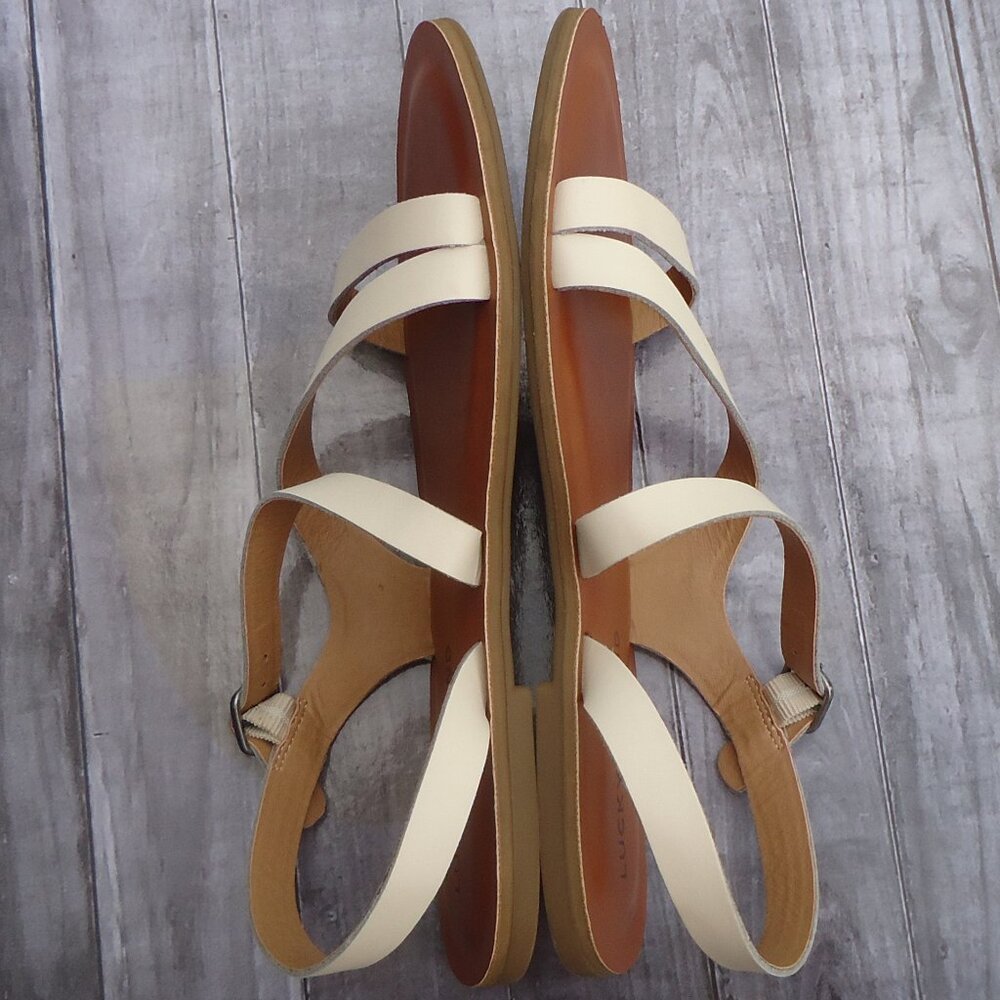 SIZE 8. LUCKY BRAND leather strappy sandals. - Picture 10 of 16